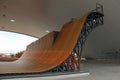 Largest skate park half pipe public track in the world Royalty Free Stock Photo